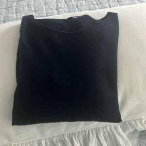 JCrew lightweight Merino wool navy blue sweater